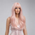cheap Synthetic Trendy Wigs-Synthetic Wig Curly Neat Bang Wig Long Brown Pink Synthetic Hair Women&#039;s Fashionable Design Natural Easy to Carry Pink Brown Christmas Party Wigs