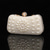 economico Clutch e borsette da sera-elegante pochette di perle – lussuosa borsa da sera con perline bianche, manico in perle e chiusura in cristallo, perfetta per matrimoni, feste ed eventi formali