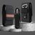 cheap Universal Phone Bags-Vertical Nylon Dual Pocket Phone Holster Pouch Belt Clip Case Holder Oxford Cloth Sports Mobile Phone Bag Double Divided Design Power Bank Organizer Earphone Storage Card Storage