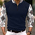 preiswerte Poloshirt mit Reißverschluss-Plaid Herren Geschäftlich 3D Bedruckt Zip Polo Outdoor Casual Strassenmode Polyester Langarm Zip Polo-Shirts Schwarz Weiß Herbst Winter S M L Mikro-elastisch Revers-Polo