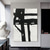 cheap Abstract Paintings-Handmade Oil Painting Canvas Wall Art Decoration Modern Abstract Black and White Simplicity for Home Decor Rolled Frameless Unstretched Painting