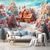 economico arazzo paesaggistico-casa di candyland arazzo appeso arte murale grande arazzo decorazione murale fotografia sfondo coperta tenda casa camera da letto soggiorno