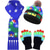 cheap Santa Hat &amp; Accessories-2023 New Jacquard LED Glow Christmas Hat Scarf Set Autumn and Winter Festival Pattern Multi color Jacquard