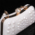 economico Clutch e borsette da sera-elegante pochette di perle – lussuosa borsa da sera con perline bianche, manico in perle e chiusura in cristallo, perfetta per matrimoni, feste ed eventi formali