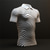 tanie Koszulki polo z nadrukiem-Podłużna Męskie Biznes Nadruk 3D polo golfowe Na zewnątrz Dzienne zużycie Streetwear Poliester Krótki rękaw Wieczorne Koszulki polo Czarny Biały Jesień S M L Polo z klapami