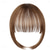 cheap Bangs-Bangs Hair Clip in Extensions Natural Fringe Bangs Clip-on Front Neat Flat Bang One Piece Long Straight Hairpiece for Women