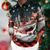cheap Men&#039;s Christmas Polo-Christmas Tree Men&#039;s Casual 3D Print Golf Polo Outdoor Casual Daily Streetwear Polyester Long Sleeve Turndown Polo Shirts Wine Navy Blue Fall &amp; Winter S M L Micro-elastic Lapel Polo