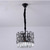 baratos Design de Lanterna-lustre de cristal moderno para sala de estar sala de jantar luz preta lustre redondo led lustres cozinha quarto iluminação interior moderno lustre led 110-240v