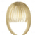 cheap Bangs-Bangs Hair Clip in Extensions Natural Fringe Bangs Clip-on Front Neat Flat Bang One Piece Long Straight Hairpiece for Women