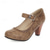 abordables Block Heels-Femmes Chaussures à Talons Escarpins Brogue Grande Taille Soirée Quotidien Découper À lacets Talons Chaton Bout Rond Élégant ancien Mode Faux Cuir Noir Vert Kaki