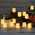 voordelige Kaarsenverlichting-24 stks vlamloze led kaars creatieve wens led theelichtje warm wit vlamloze kaars halloween kerst decor kaarslicht