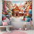 economico arazzo paesaggistico-casa di candyland arazzo appeso arte murale grande arazzo decorazione murale fotografia sfondo coperta tenda casa camera da letto soggiorno