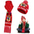 cheap Santa Hat &amp; Accessories-2023 New Jacquard LED Glow Christmas Hat Scarf Set Autumn and Winter Festival Pattern Multi color Jacquard