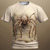 cheap Men&#039;s Graphic Tshirts-Graphic Spiders Daily Designer Retro Vintage Men&#039;s 3D Print T shirt Tee Sports Outdoor Holiday Going out Halloween T shirt Dark Brown Yellow Light Brown Short Sleeve Crew Neck Shirt Spring &amp; Summer
