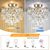billiga Kristalltaklampa-3-Light 30 cm Cirkel / rund design Takbelysning Metall Artistisk Stil Formell Stil Modern Stil Artistisk Modern 110-120V 220-240V