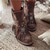 cheap Cowboy &amp; Western Boots-Women&#039;s Boho Fringe Ankle Boots with Dreamcatcher Charm, Perfect for Festival Wear and Casual Outfits