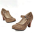 abordables Block Heels-Femmes Chaussures à Talons Escarpins Brogue Grande Taille Soirée Quotidien Découper À lacets Talons Chaton Bout Rond Élégant ancien Mode Faux Cuir Noir Vert Kaki