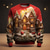 olcso férfi karácsonyi pulcsi-pulóver férfi grafikus kapucnis pulóver Mikulás kastély divat napi alkalmi 3D-s nyomtatás pulóver pulóver ünnep vakáció pulóverek piros fehér legénységi nyak csúnya pamut