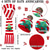 cheap Santa Hat &amp; Accessories-2023 New Jacquard LED Glow Christmas Hat Scarf Set Autumn and Winter Festival Pattern Multi color Jacquard