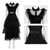 cheap Girls&#039; Costumes-Wednesday Addams Addams family Wednesday Dress Masquerade Women&#039;s Girls&#039; Movie Cosplay Cosplay Carnival Masquerade