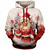 cheap Men&#039;s Christmas Hoodies-Santa&#039;S Highway Mens Graphic Hoodie Fashion Daily Basic 3D Print Pullover Sports Outdoor Holiday Vacation Hoodies Beige Hooded Front Pocket Spring &amp; Claus White Cotton