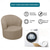 voordelige Fauteuil deksel en armloze stoelhoes-stretch draaibare stoelhoes bordeauxrode clubstoel casual stoelhoes accent moderne stijl ronde armstoelhoes meubelbeschermer dikker spandex jacquard hoes wasbaar