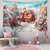 economico arazzo paesaggistico-casa di candyland arazzo appeso arte murale grande arazzo decorazione murale fotografia sfondo coperta tenda casa camera da letto soggiorno