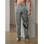 tanie lniane spodnie-Męskie Lniane spodnie Spodnie Spodnie plażowe Ściągana na sznurek Elastyczny pas Druk 3D Zwierzę Lew Wzory graficzne Komfort Codzienny Święto 20% Len Moda miejska Hawajskie Niebieski Zielony