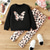 ieftine Desen animat 3D al fetei-Fete 3D Leopard Fluture Set hanorac și jambiere Set Roz Manșon Lung Tipărire 3D Toamnă Iarnă Activ Modă Zilnic Copii 3-12 ani Stil Nautic În aer liber Vacanță Dată Fit regulat