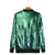 cheap Tops-Women&#039;s Sequin Fitted Long Sleeve Zipper Blazer Bomber Jacket Retro Vintage Disco 1980s TS Style