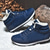 abordables Botas de nieve e invierno-Zapatillas de invierno de gamuza sintética para mujer con forro de felpa: zapatos casuales cálidos con cordones para clima frío