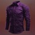 cheap Men&#039;s Printed Shirts-Totem Vintage Gothic Men&#039;s Shirt Outdoor Halloween Street Fall &amp; Winter Turndown Long Sleeve Black Blue Purple S M L Shirt