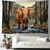 cheap Animal Tapestries-Elephant Painting Hanging Tapestry Wall Art Large Tapestry Mural Decor Photograph Backdrop Blanket Curtain Home Bedroom Living Room Decoration