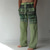 billige uformelle bukser-Herre Linbukser Snorer Elastisk midje Lomme foran Grafiske trykk Komfort Avslappet Daglig Ferie 20% Lin Gatemote Hawaiisk Blå Grønn