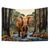 cheap Animal Tapestries-Elephant Painting Hanging Tapestry Wall Art Large Tapestry Mural Decor Photograph Backdrop Blanket Curtain Home Bedroom Living Room Decoration