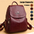 cheap Fashion Backpacks-Women&#039;s Vintage Faux Leather Backpack Purse with Flap Cover – Large Capacity Anti-Theft Shoulder Bag for Work, Travel, or Daily Use