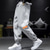 abordables Survêtements de sport-Homme Joggings Pantalon Jogging Pantalon à déchirer Pantalon Poche Plein Confort Respirable Extérieur du quotidien Sortie Mode Décontractées Noir Grise