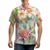 billige Skjorter med tryk til mænd-Blomstret Afslappet Herre Skjorte Påske Efterår Cubansk krave Kort Ærme Hvid, Lyserød, Blå S, M, L 4-vejs strækstof Skjorte