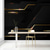 cheap Wallpaper-Cool Wallpapers Black Wallpaper Wall Mural 3D Geometric Stripe Covering Sticker Peel and Stick Removable PVC/Vinyl Material Self Adhesive/Adhesive Required Wall Decor for Living Room Kitchen Bathroom