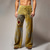 tanie graficzne spodnie typu casual-Plemienny Nadruk bandany Zabytkowe Męskie Druk 3D Spodnie sztruksowe Spodnie Na zewnątrz Dzienne zużycie Streetwear Poliester Brązowy Koniczyna S M L Średia talia Elastyczność Spodnie