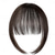 cheap Bangs-Bangs Hair Clip in Extensions Natural Fringe Bangs Clip-on Front Neat Flat Bang One Piece Long Straight Hairpiece for Women