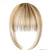 cheap Bangs-Bangs Hair Clip in Extensions Natural Fringe Bangs Clip-on Front Neat Flat Bang One Piece Long Straight Hairpiece for Women