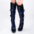 abordables Barroco &amp; Declaración-Botas góticas con cordones por encima de la rodilla para mujer: tacones lolita de terciopelo negro con lazos de satén para Halloween, cosplay y fiestas de inspiración vintage.