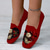 cheap Graphic Print Shoes-Women&#039;s Flats Slip-Ons Loafers Print Shoes Xmas Shoes Flyknit Shoes Christmas Xmas Daily Plaid Cat Summer Winter Flat Heel Square Toe Closed Toe Cute Casual Comfort Tissage Volant Loafer Red