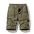 cheap Classic-Men&#039;s Cargo Shorts Hiking Shorts Elastic Waist Multi Pocket Multiple Pockets Plain Comfort Breathable Knee Length Casual Daily Fashion Streetwear ArmyGreen Black