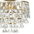 billiga Kristalltaklampa-3-Light 30 cm Cirkel / rund design Takbelysning Metall Artistisk Stil Formell Stil Modern Stil Artistisk Modern 110-120V 220-240V