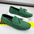 cheap Casual Loafers-Men's Green Suede Loafers – Casual Slip-On Moccasins with Non-Slip Sole for Driving &amp; Everyday Wear