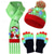 cheap Santa Hat &amp; Accessories-2023 New Jacquard LED Glow Christmas Hat Scarf Set Autumn and Winter Festival Pattern Multi color Jacquard