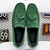 cheap Casual Loafers-Men's Green Suede Loafers – Casual Slip-On Moccasins with Non-Slip Sole for Driving &amp; Everyday Wear