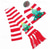 cheap Santa Hat &amp; Accessories-2023 New Jacquard LED Glow Christmas Hat Scarf Set Autumn and Winter Festival Pattern Multi color Jacquard